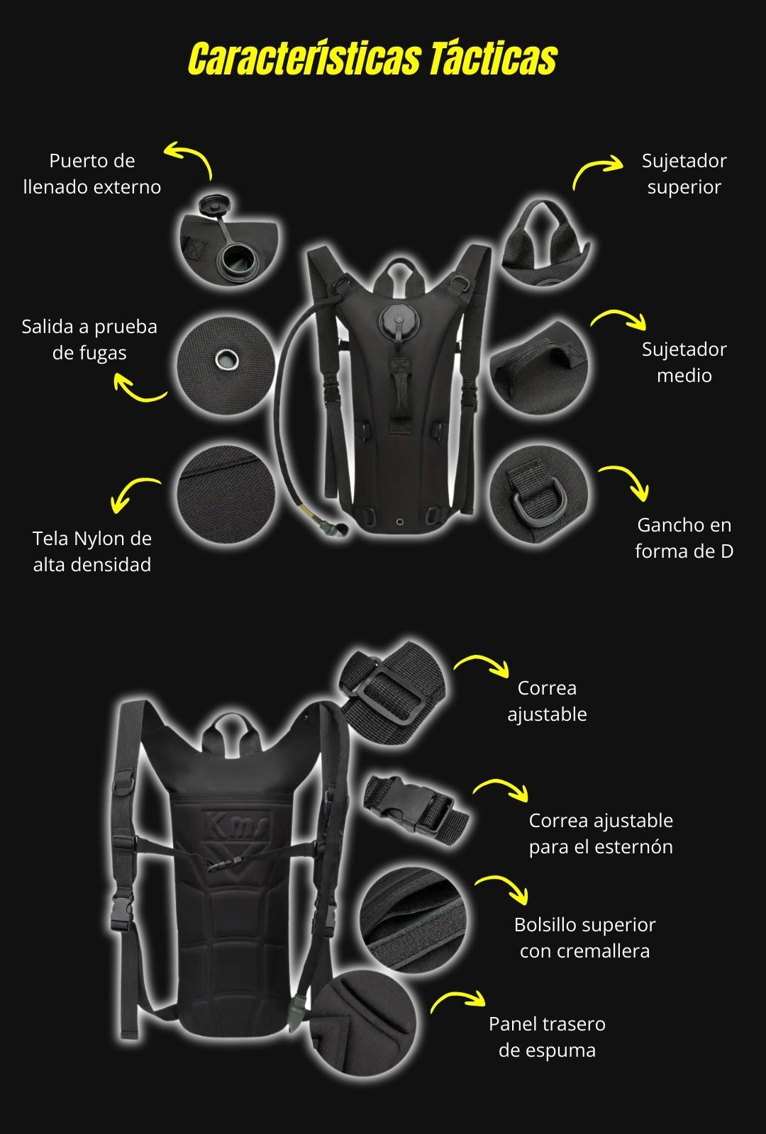 Mochila Táctica de Hidratación