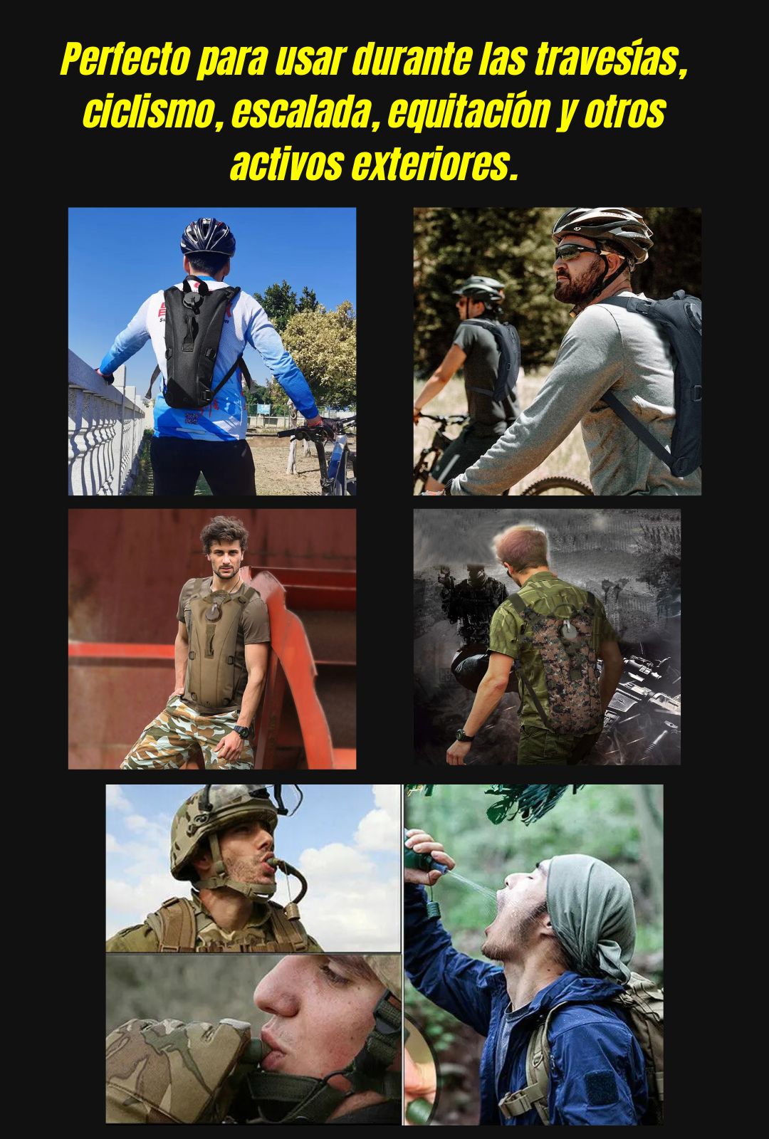 Mochila Táctica de Hidratación