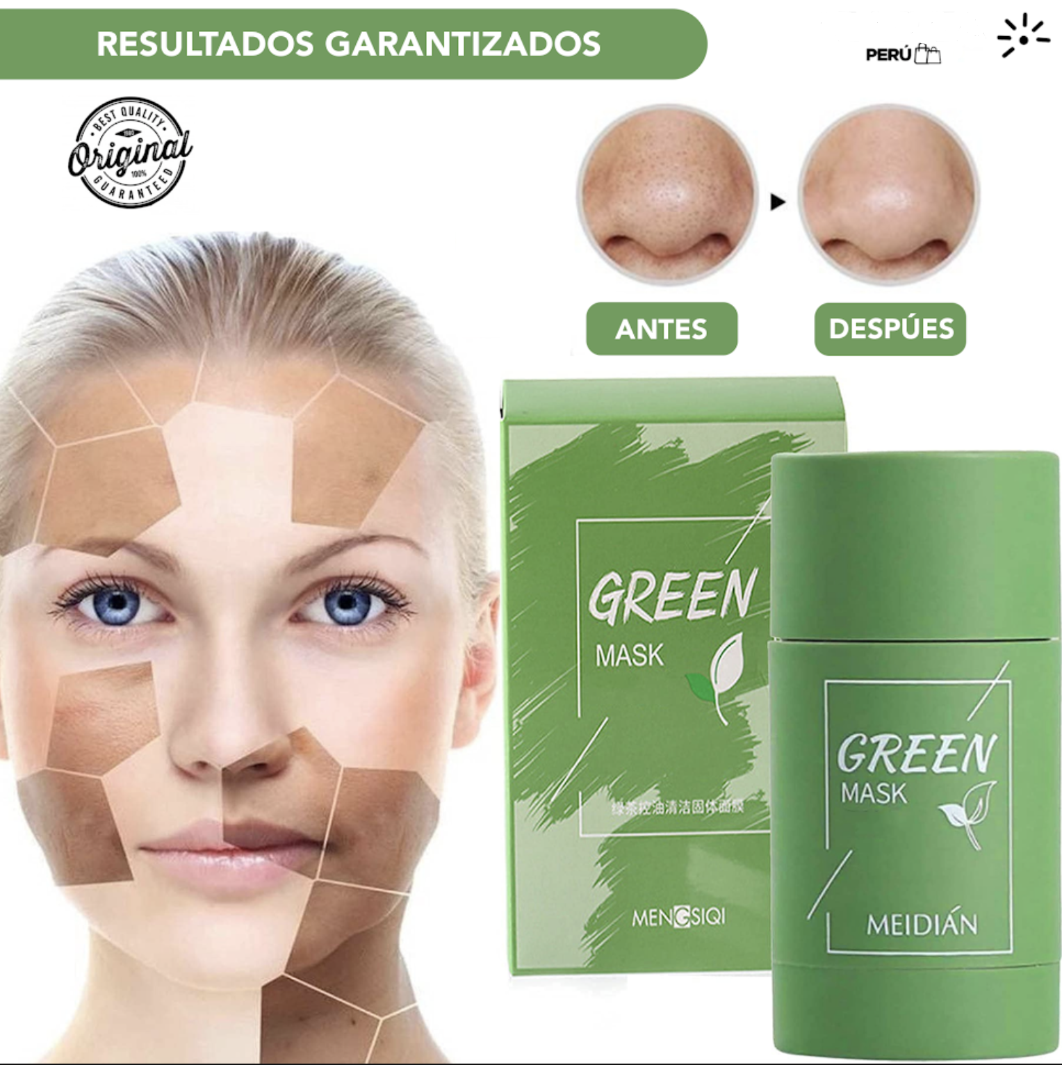 Máscara de Te Verde