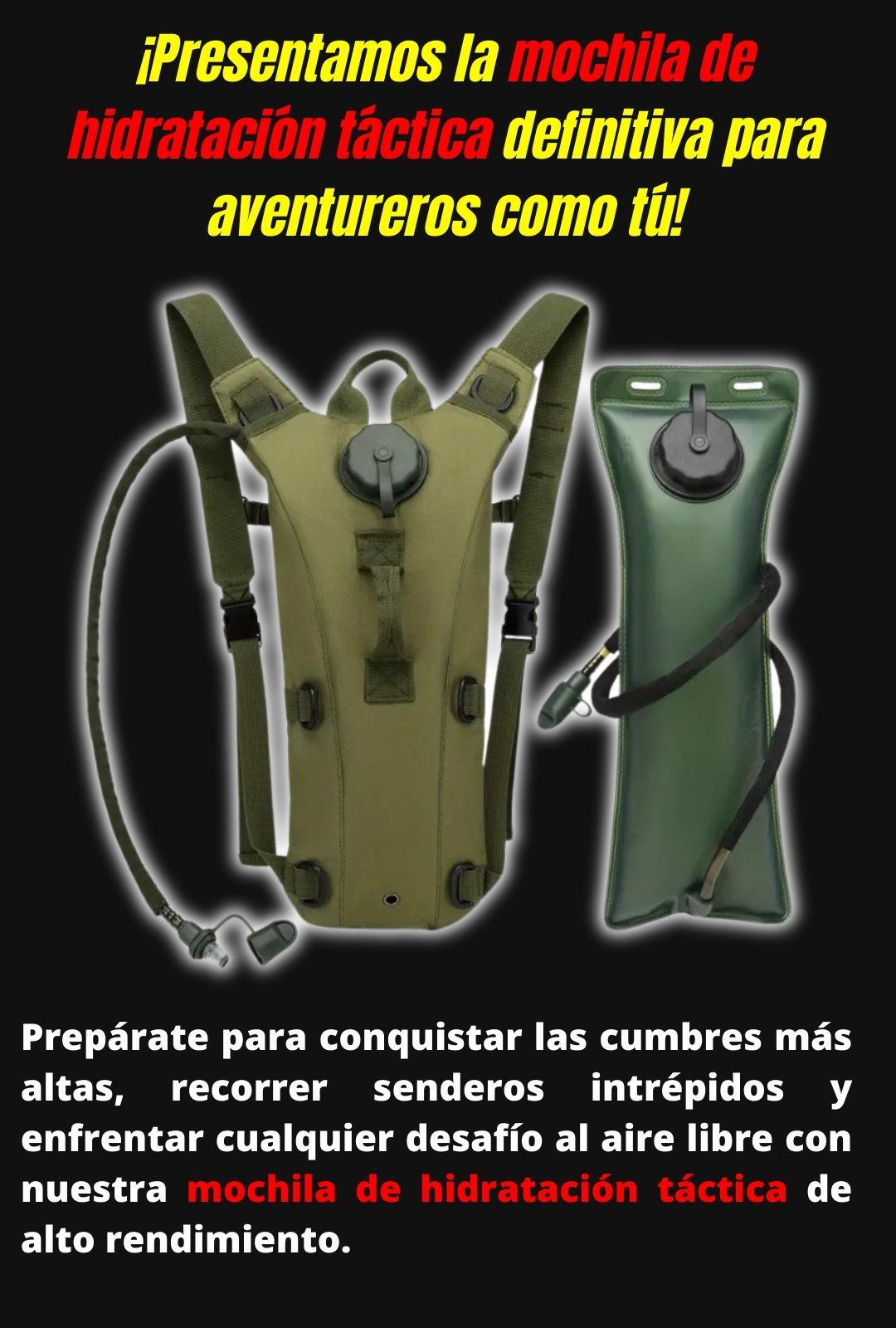 Mochila Táctica de Hidratación